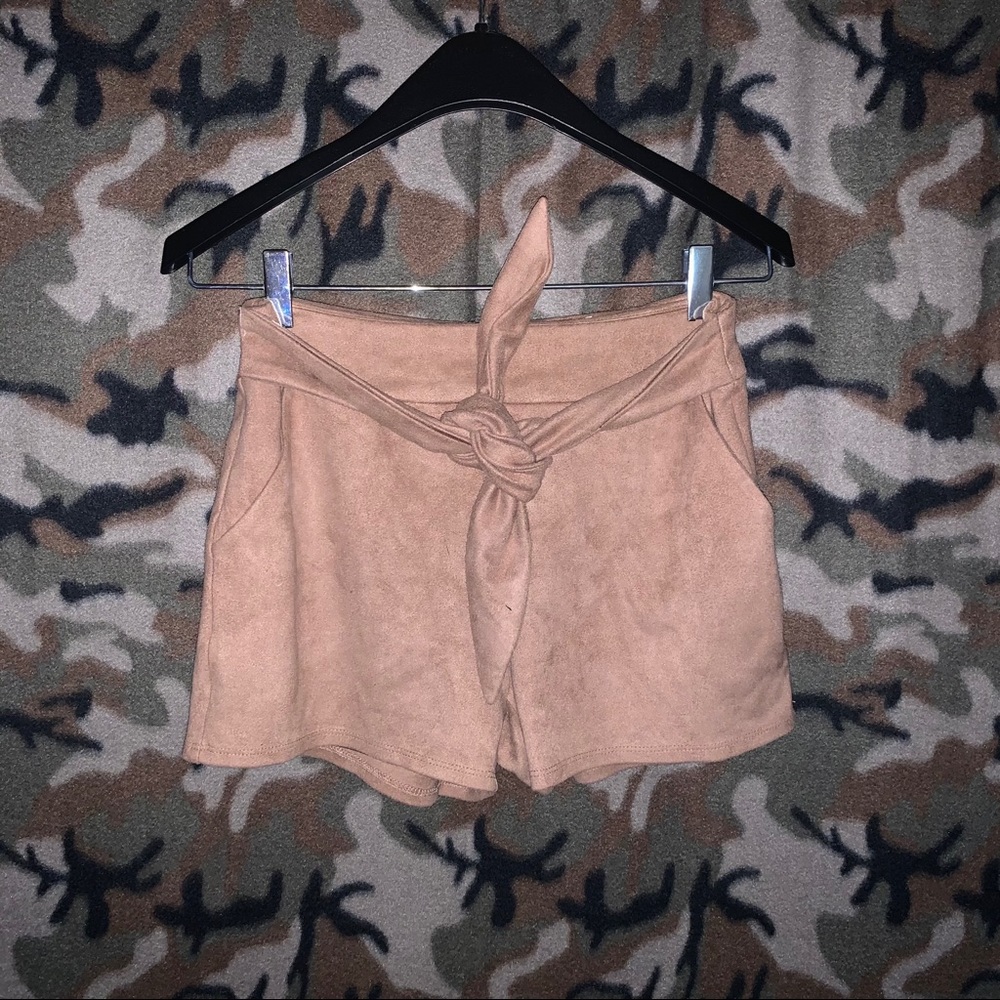 Suede shorts